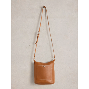 White Stuff Mini Leather Fern Crossbody